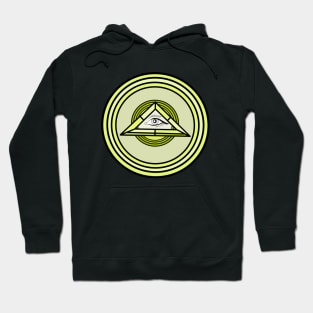 Eye of God Triangle Inside Circles Hoodie